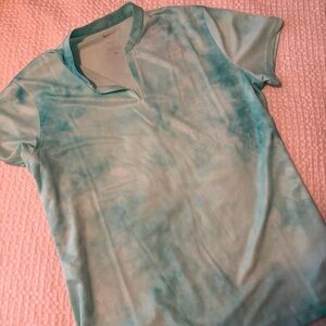 Nike Women's Green Tie-Dye Golf Top NWT